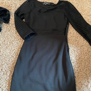 Black long sleeve bodycon dress